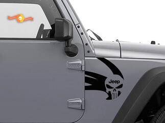 Jeep Rubicon Wrangler Skull Zombie Outbreak Response Team Wrangler Aufkleber