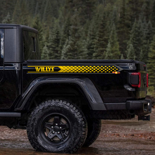Aufkleber aus benutzerdefiniertem Vinyl für die hintere Seite des Gladiators für Jeep Gladiator Willys 2