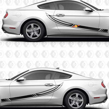 Rennstreifen Seiten-Tür Vinyl-Aufkleber für Ford Mustang_2