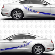 Rennstreifen Seiten-Tür Vinyl-Aufkleber für Ford Mustang_3
