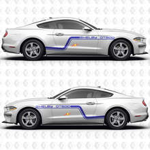 GT500 Rennstrecken-inspirierter Seitenstreifen Tür Vinyl-Aufkleber Set für Musclecar Musclecarmodel GT500_2