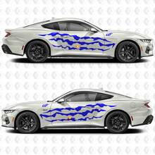 Klaue Schlitz Streifen Seiten Tür Vinyl Aufkleber Sticker für Ford Mustang 2
