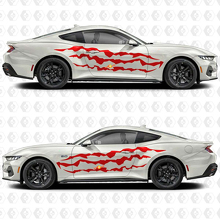 Klaue Schlitz Streifen Seiten Tür Vinyl Aufkleber Sticker für Musclecar Musclecarmodel 3