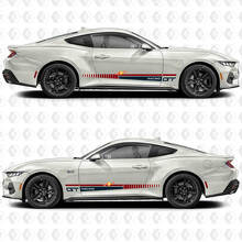 GT Racing Look Streifen Seiten Tür Vinyl Aufkleber Sticker für Ford Mustang 2