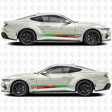 GT Racing Look Streifen Seiten Tür Vinyl Aufkleber Sticker für Ford Mustang 3