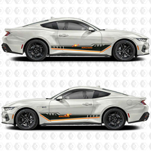 Triple Racing Streifen Seitentür Vinyl Aufkleber Sticker für Musclecar Musclecarmodel 3
