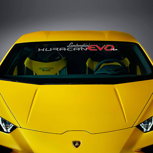 Lamborghini Huracan Evo Grafik Windschutzscheiben Vinyl Aufkleber Sticker für Lamborghini Huracan Evo