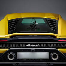 Lamborghini Bull Grafik Heckscheiben-Vinylaufkleber Sticker für Lamborghini Huracan Evo 2