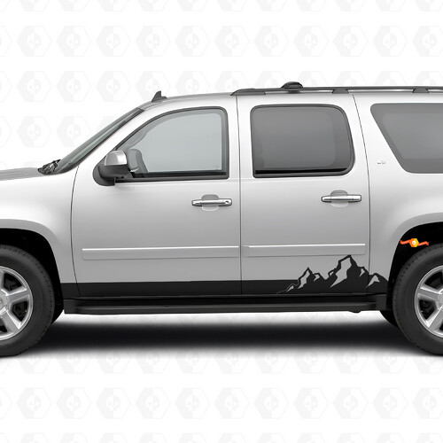 Mountain Range Tür- & Schweller-Vinylstreifen für Chevrolet Suburban GMT900 2007-2014