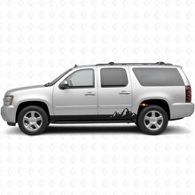 Mountain Range Tür- & Schweller-Vinylstreifen für Chevrolet Suburban GMT900 2007-2014_2