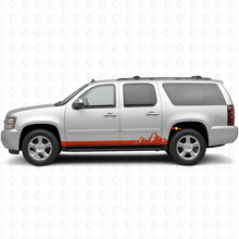 Mountain Range Tür- & Schweller-Vinylstreifen für Chevrolet Suburban GMT900 2007-2014_4