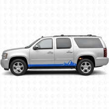 Mountain Range Tür- & Schweller-Vinylstreifen für Chevrolet Suburban GMT900 2007-2014_5
