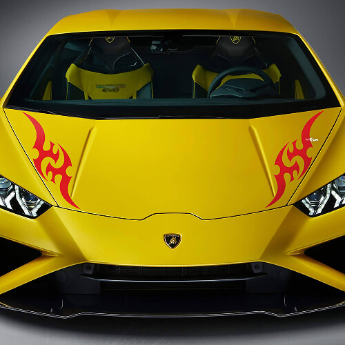 Tribal Grafik Motorhauben Vinyl Aufkleber Sticker für Lamborghini Huracan Evo