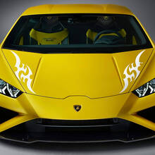 Tribal Grafik Motorhauben Vinyl Aufkleber Sticker für Lamborghini Huracan Evo 2