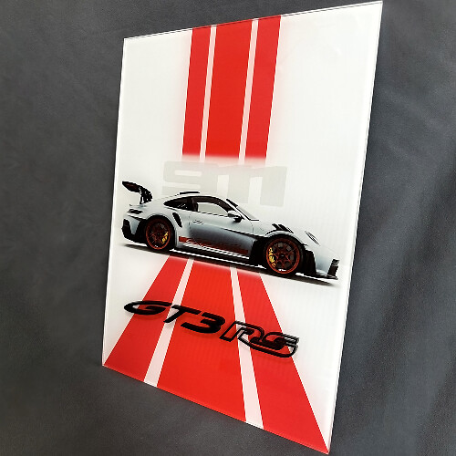 GT3 RS GT3RS Hochglanz Acryl Garage Wandkunsttafel