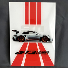 GT3 RS GT3RS Hochglanz Acryl Garage Wandkunsttafel 3
