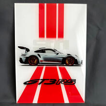GT3 RS Inspirierte Hochglanz-Acryl-Garagenwandkunstplatte_3