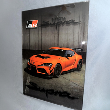 Benutzerdefiniertes glänzendes Acryl-Garagenwandbild Toyota Supra 2