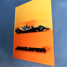 Maßgefertigtes F1 glänzendes Acryl-Garagenwandbild McLaren 3
