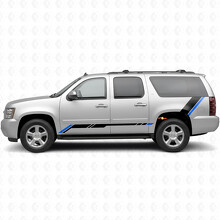 Erhabene Akzent-Tür- und hintere Viertel-Vinylstreifen für Chevrolet Suburban GMT900 2007-2014_3
