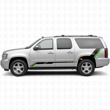 Erhabene Akzent-Tür- und hintere Viertel-Vinylstreifen für Chevrolet Suburban GMT900 2007-2014_4