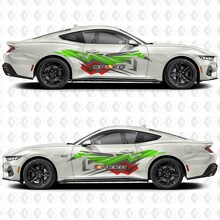 Abstract Speed Art Seiten Tür Vinyl Aufkleber Sticker Grafik für Musclecar Musclecarmodel 2