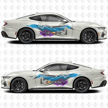 Abstract Speed Art Seiten Tür Vinyl Aufkleber Sticker Grafik für Musclecar Musclecarmodel 3