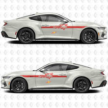 Coyote Umriss Akzentstreifen Seitentür Vinyl Aufkleber Sticker für Ford Mustang 3