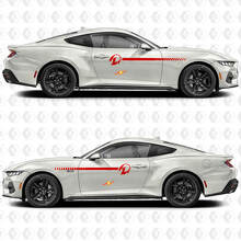 Horse Shadow Seitenstreifen Vinyl-Aufkleberset für Musclecar Musclecarmodel_3