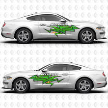 Roush Lightning Bolt Stripe Seiten-Tür Vinyl Aufkleber Sticker Grafiken für Ford Mustang 3