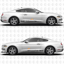 Pro Racing Touring Car Stil Streifen Seiten Tür Vinyl Aufkleber Sticker Grafiken für Ford Mustang 3