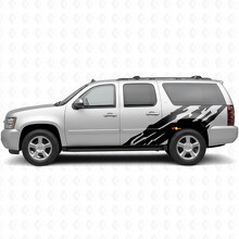 Gezackte Tür- und hintere Kotflügel-Vinyllinien für Chevrolet Suburban GMT900 2007-2014_2