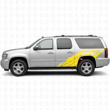 Gezackte Tür- und hintere Kotflügel-Vinyllinien für Chevrolet Suburban GMT900 2007-2014_3