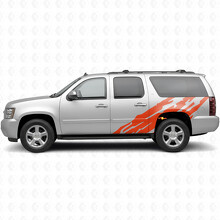 Gezackte Tür- und hintere Kotflügel-Vinyllinien für Chevrolet Suburban GMT900 2007-2014_4
