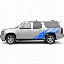 Gezackte Tür- und hintere Kotflügel-Vinyllinien für Chevrolet Suburban GMT900 2007-2014_5