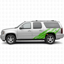 Gezackte Tür- und hintere Kotflügel-Vinyllinien für Chevrolet Suburban GMT900 2007-2014_6