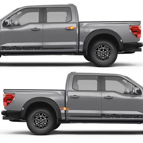 Minimal Performance Line Side Doors Rocker Panel Vinyl Decal Sticker for Ford F-150