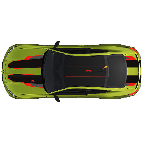 M Performance Hood Roof Trunk Stripes Vinyl Decal for BMW M4 G82 1