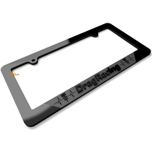 Drag Racing in my heart Black Grey Acrylic License Plate Frame 4