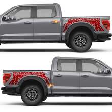 Abstract Graphics Custom Text Rear Fender Vinyl Decal Sticker for Ford F-150 3