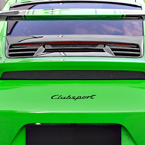 Clubsport Decal Sticker Emblem for Rear for Porsche 911 GT4 Clubsport 991 GT3 1