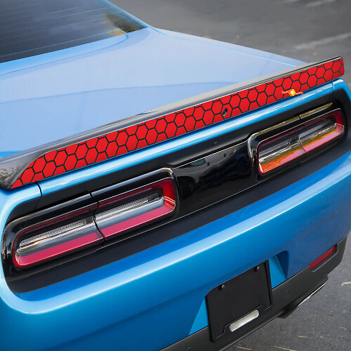 Wabengrafik Spoiler Vinyl-Aufkleber für Dodge Challenger 1