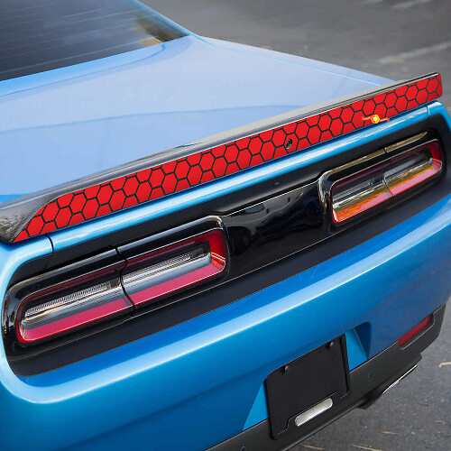 Wabengrafik Spoiler Vinyl-Aufkleber für Dodge Challenger