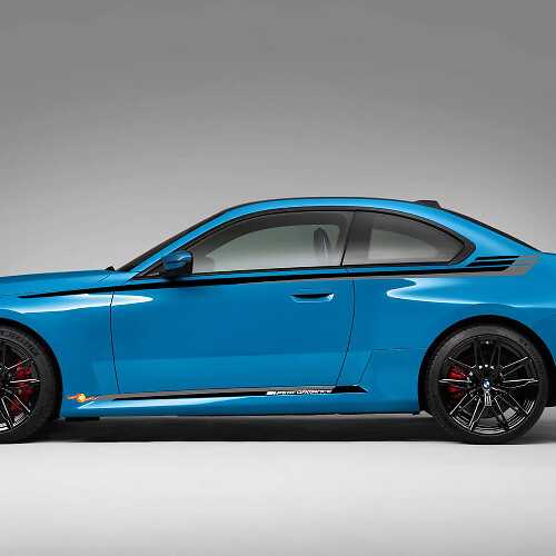 M Performance Style Seitenstreifen Vinyl-Aufkleber Set für BMW M2 G87