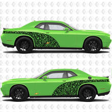 Graffiti-Stil Bogen-Seitentüren Heckkotflügel Vinylaufkleber Sticker für Dodge Challenger 2