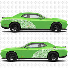 Graffiti-Stil Bogen-Seitentüren Heckkotflügel Vinylaufkleber Sticker für Dodge Challenger 3