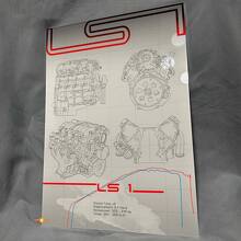 Individuelles LS1-Motor Hochglanz-Acryl-Wandbild für die Garage 2