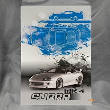 Kundenspezifisches Supra glänzendes Acryl-Garagenwandkunst-Panel für Toyota Supra Fans_2