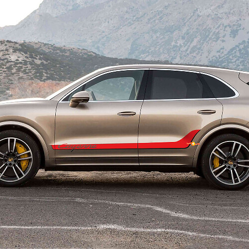 Cayenne Schriftzug Streifen Tür Seitenaufkleber Für Porsche Cayenne 1