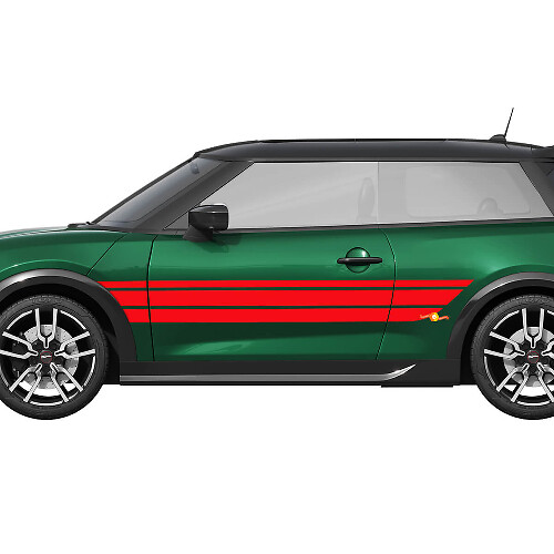 Rennstreifen Grafik Seiten Vinyl Aufkleber für Mini Cooper S 1